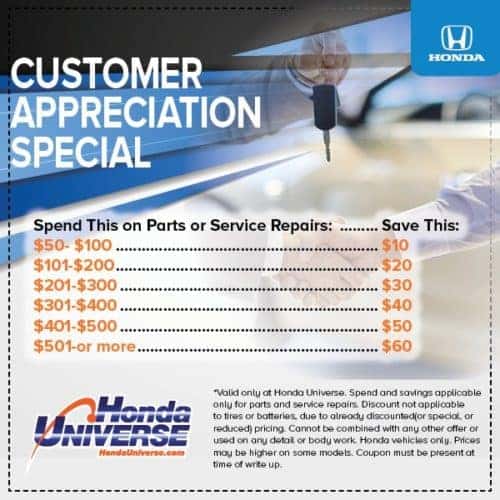 Auto Service Specials Honda Universe near Freehold