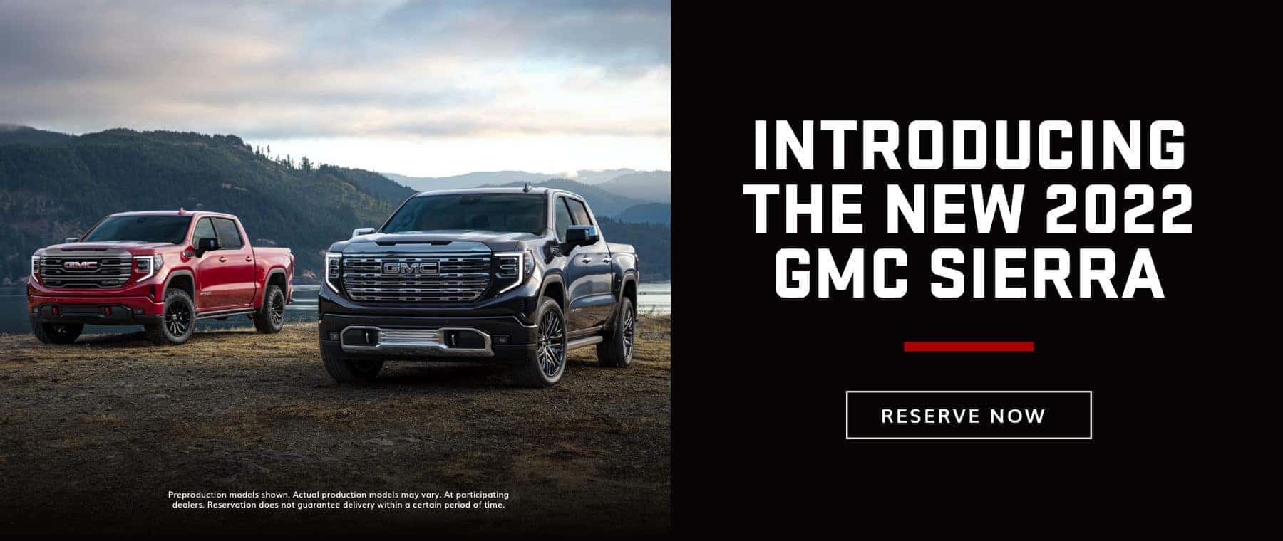 Reserve the New 2022 GMC Sierra