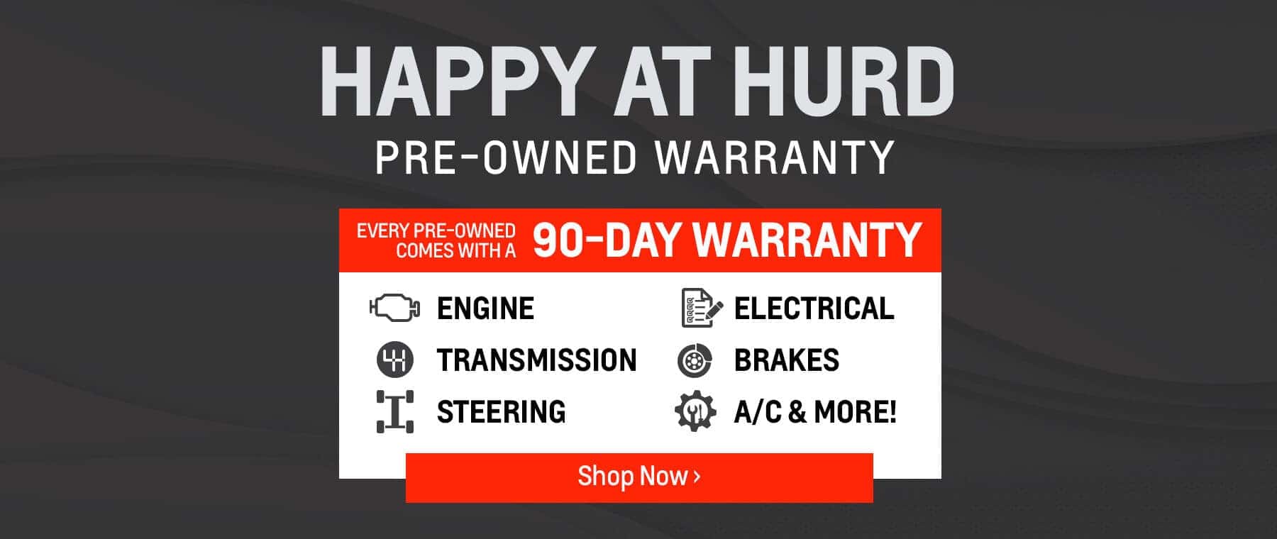 90 day warranty preowned