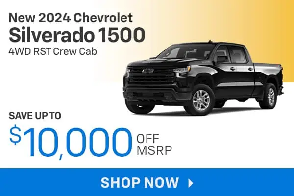 New Chevy Specials Hurd Auto Mall   HURD 600x400 New 2024 Chevrolet Silverado 1500 4WD RST Crew Cab  324 