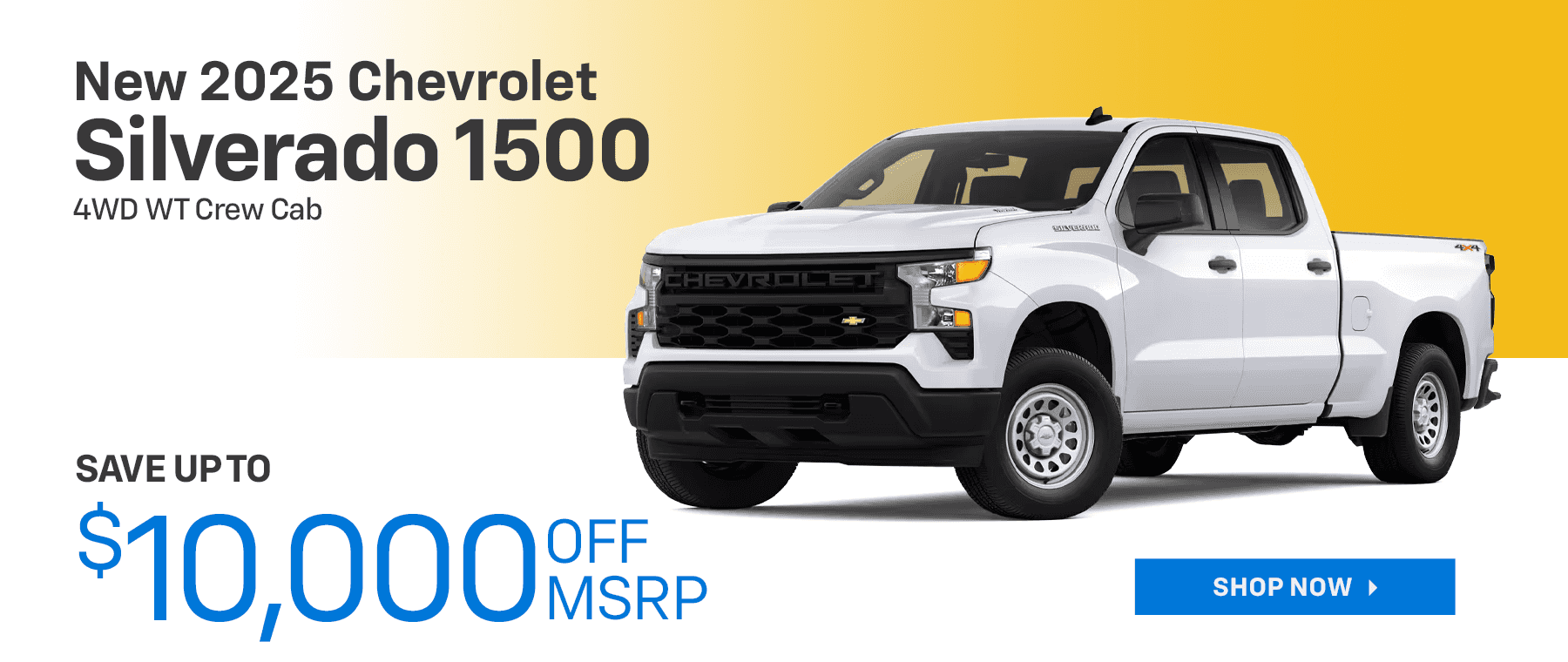 New 2025 Chevrolet Silverado 1500 4WD WT Crew Cab