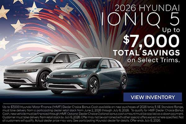 2026 Hyundai Ioniq 5 Select Trims  Up to $7,000 Total Savings