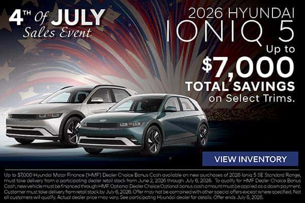 2026 Hyundai Ioniq 5 Select Trims  Up to $7,000 Total Savings