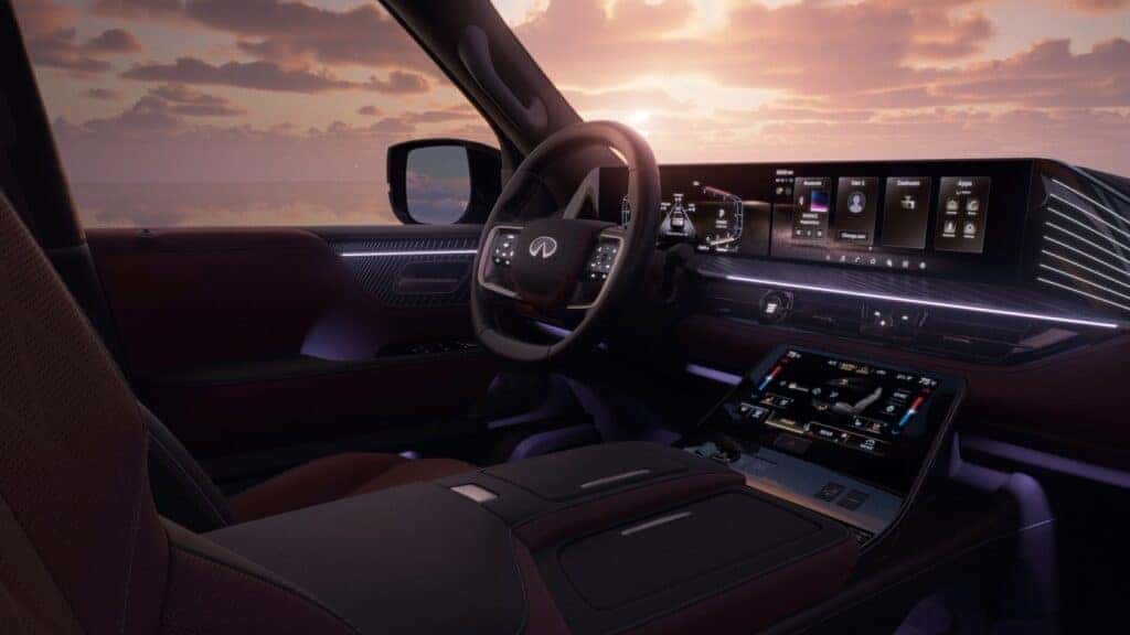 Interior of the 2025 INFINITI QX80
