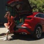 Red 2025 INFINITI QX55