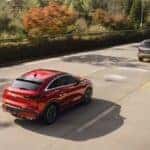 INFINITI models commuting on the highway