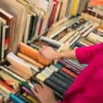 Person shopping at a local book store