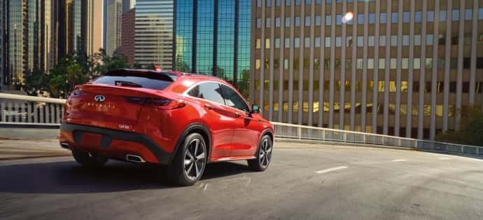 Red 2025 INFINITI QX55