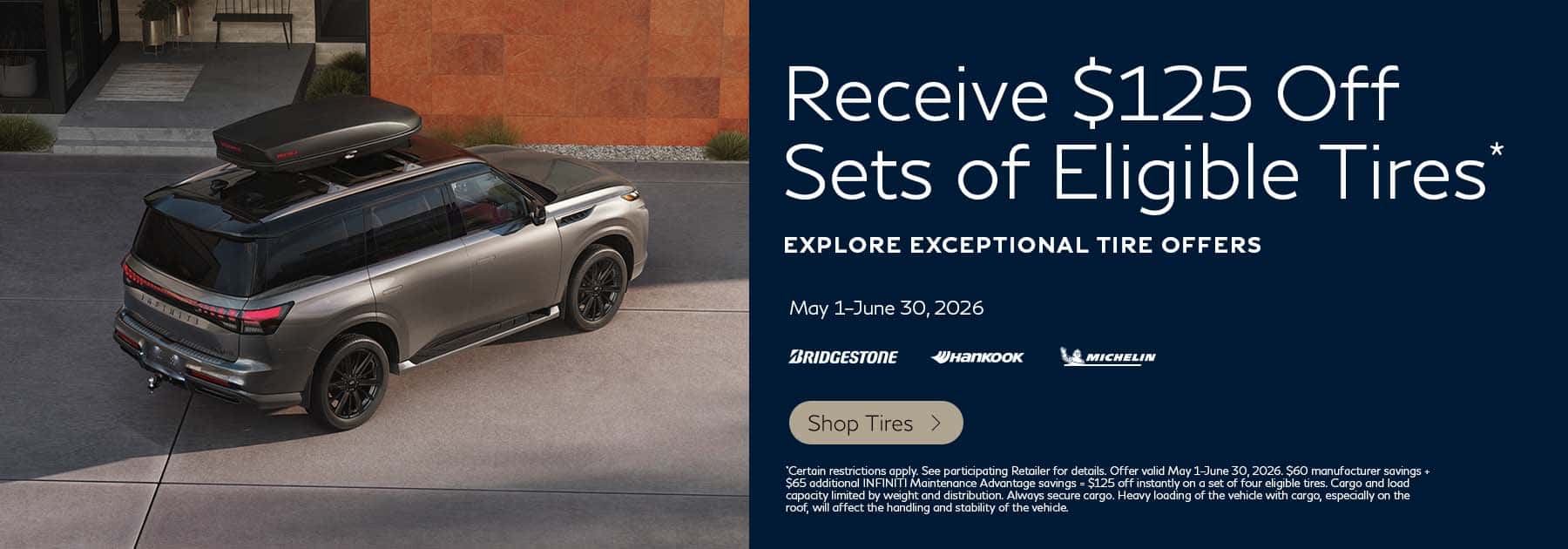SD INFINITI Tire Offer