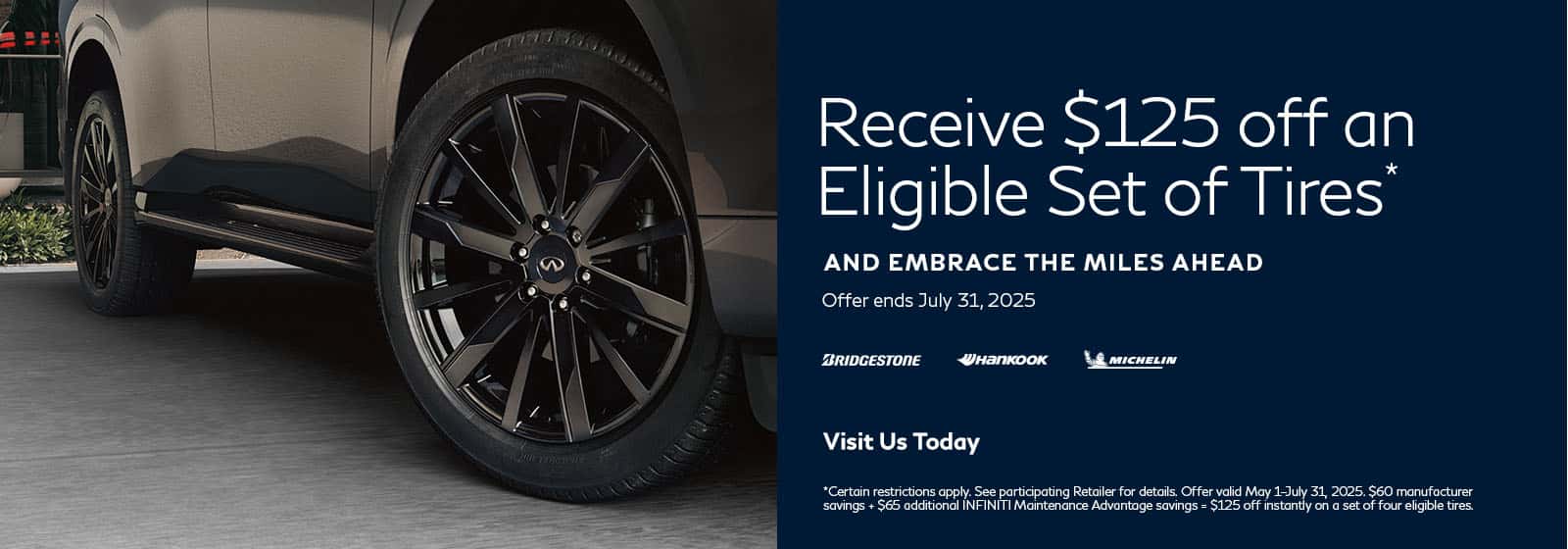 SD INFINITI Tire Offer