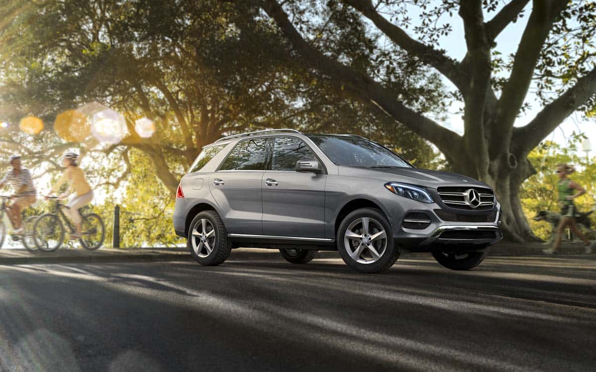 Silver Mercedes-Benz GLE350
