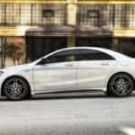 2017 Mercedes-Benz CLA Coupe Side View white exterior model