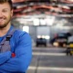 Mechanic in the service department