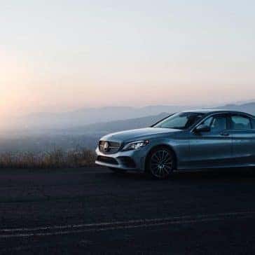 2019 Mercedes-Benz C-Class Sedan on the highway