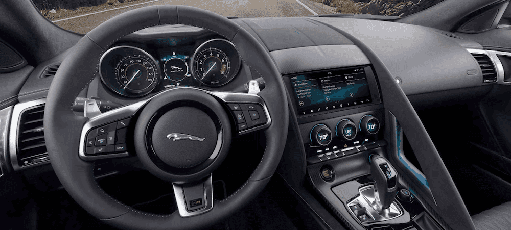 jaguar f type r convertible interior