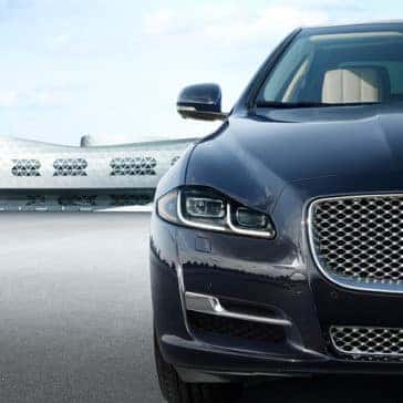 2018 Jaguar XJ front exterior up close
