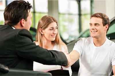 Couple Financing a Car