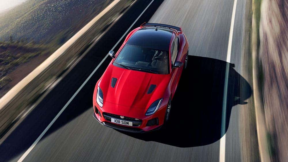 2019 Jaguar F-TYPE aerial view