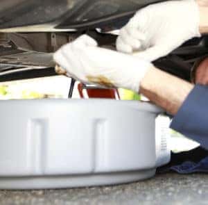 draining oil