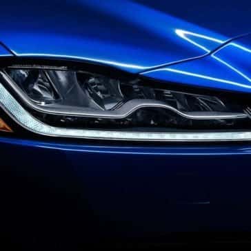 2018 Jaguar F-PACE headlight up close
