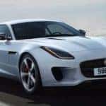 2020 F-TYPE R in Yulong White driving on mountain highway