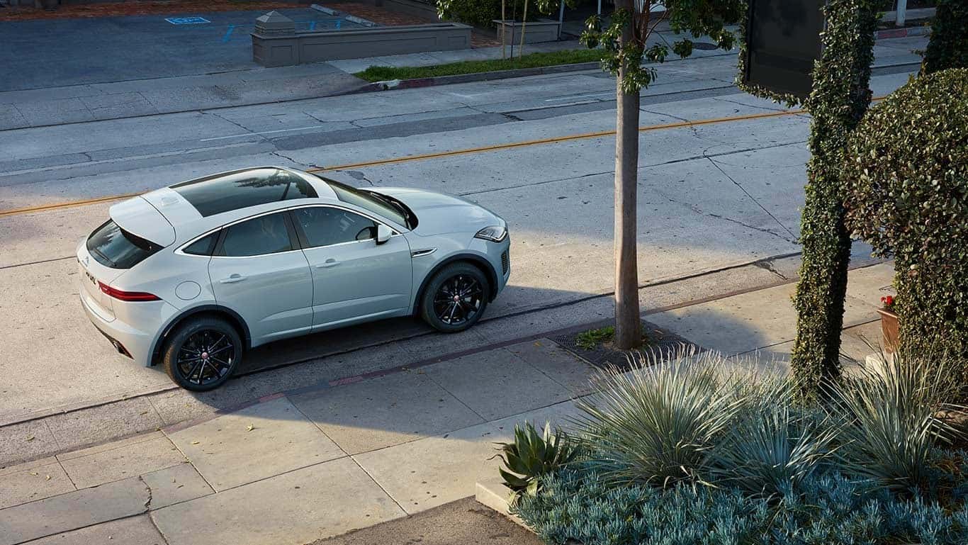 2018 Jaguar E-PACE parked on side of street