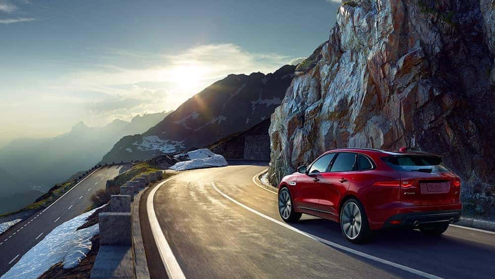 2019 Jaguar F-Pace on mountain road