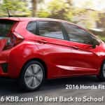 Honda Fit Ranked #1 on 2016 KBB.com best back to school cars list