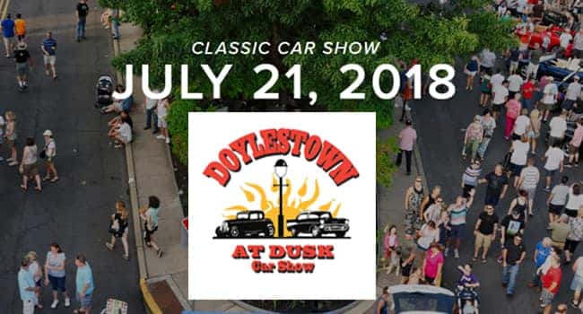 Doylestown at Dusk Car Show '18