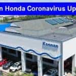 Keenan Honda Coronavirus Update