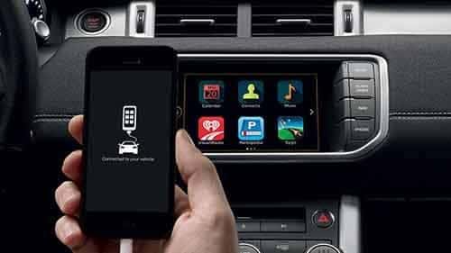 Land Rover In Control Apps with Phone Plugged In