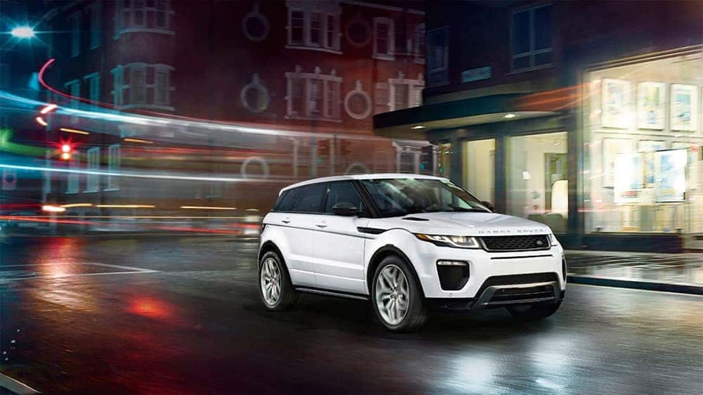 2019 Land Rover Range Rover Evoque Driving Through the City