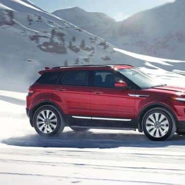 2019 Land Rover Range Rover Evoque Off-Roading Through Snow