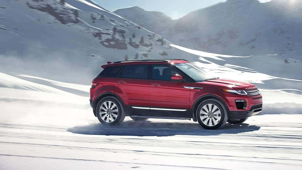 2019 Land Rover Range Rover Evoque Off-Roading Through Snow