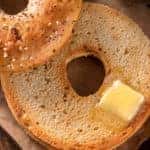 bagel with butter