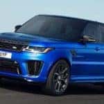 blue 2019-Land-Rover-Range-Rover-Sport-Driving on open road