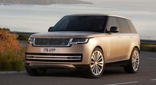 2026 Range Rover Driving Near the Coast