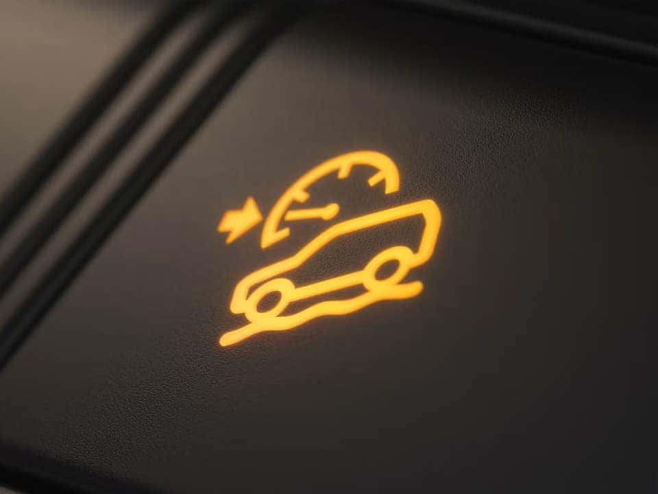 Land Rover off road dashboard light on