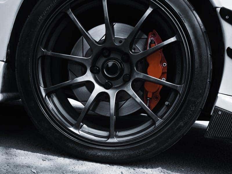Performance Wheel with brakes focused.