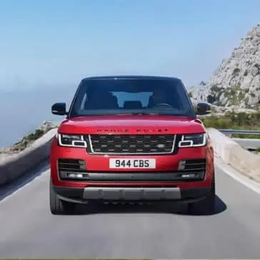 2019 Land Rover Range Rover Driving Front End View