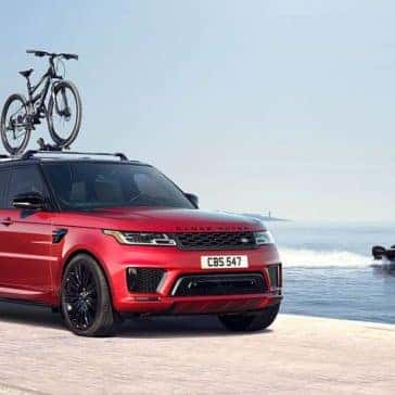 2019 Land Rover Range Rover Sport with Bike on Roof Rails