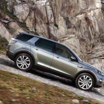 2018 Land Rover Discovery Sport off roading down a hill