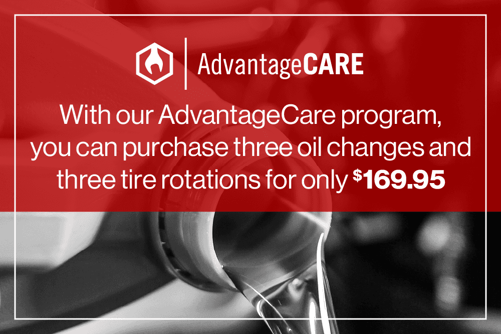 Advantage Care - $169.95 for 3 oil changes and 3 tire rotations