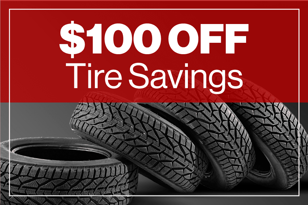 $100 off tire savings