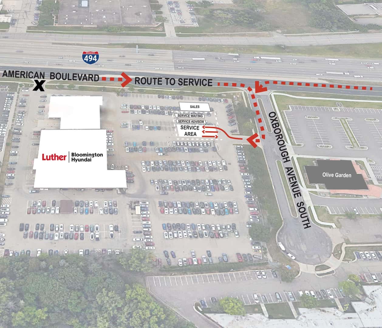 Sales and Service Detour