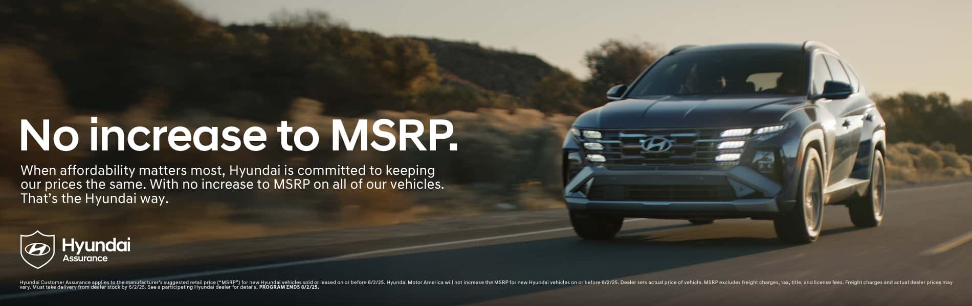 No increase to MSRP.