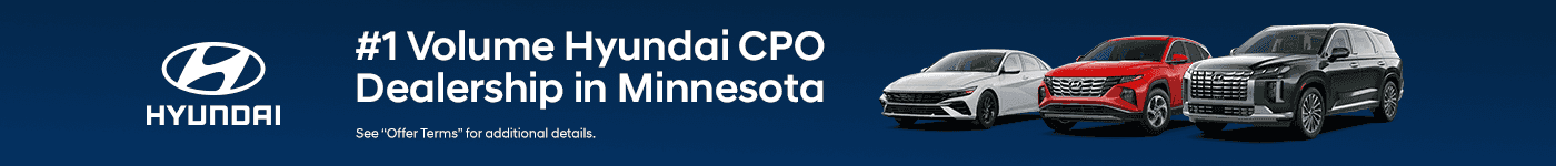 #1 Volume Hyundai CPO Dealership in Minnesota