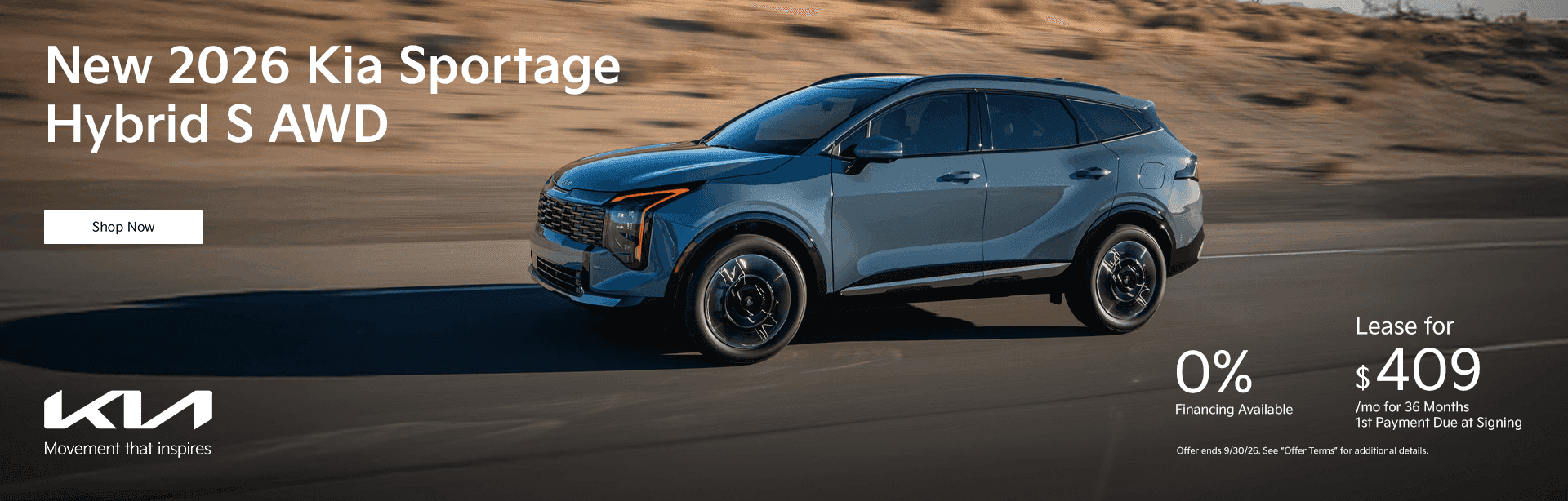 New 2026 Kia Sportage Hybrid S AWD