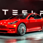 Tesla Model 3 red