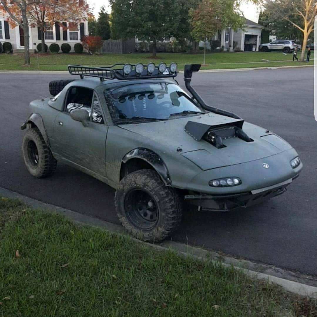 Lifted Sports Car